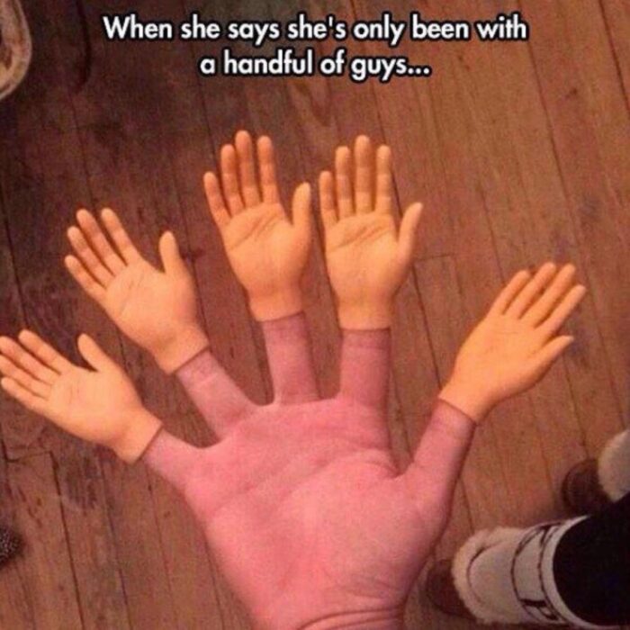 A hand with multiple small hands attached to each finger.