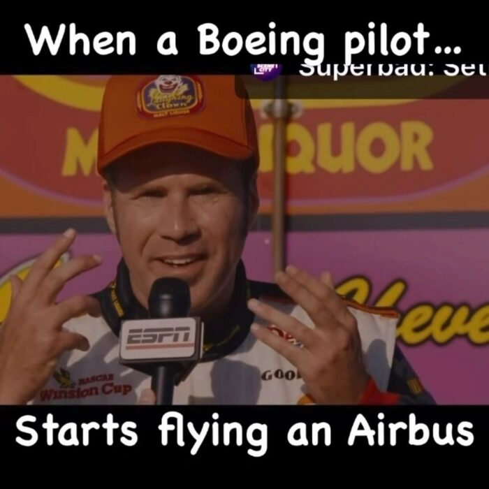 Funny pilot reaction comparing Boeing and Airbus flights.
